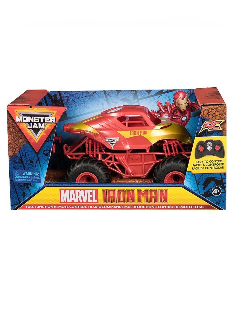 New Monster Jam Marvel Iron Man 1:24 Scale remote control Monster Truck